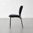 SIERRA Black Velvet Fabric Dining Chair – Modern & Chic Seating