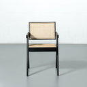CAPELA Black Wood Dining Chair – Classic Design with Durable Finish