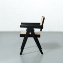 CAPELA Black Wood Dining Chair – Classic Design with Durable Finish