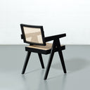 CAPELA Black Wood Dining Chair – Classic Design with Durable Finish