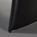 CHELSEA Leather Lounge Chair – Black – Modern Accent Armchair Seating