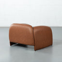 Fauteuil d'appoint en cuir CHELSEA (MARRON) – Élégant et confortable