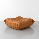 Module ottoman en cuir marron TOGO – Un siège d'appoint élégant et fonctionnel