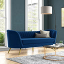 Tiberius -  88'' Velvet Sofa