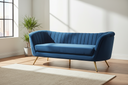 Tiberius -  88'' Velvet Sofa