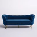 Tiberius -  88'' Velvet Sofa