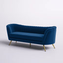 Tiberius -  88'' Velvet Sofa