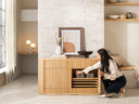 Transformer Round Sideboard - Panel Storage