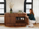 *PRE-ORDER ONLY* - Transformer Round Sideboard - Panel Storage