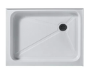 Receveur de douche rectangulaire à double seuil Vigo - 91,4 cm x 121,9 cm - Bonde à droite
