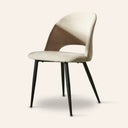 Chaise de salle à manger en tissu WALTER - Revêtement beige, élégante et confortable