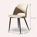 WALTER Fabric Dining Chair - Beige Upholstery, Stylish & Comfortable