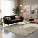 AUDREY – Black Velvet Sofa