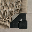 Agave - Wood and Rope Bench -  Beige and Black