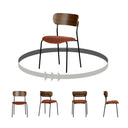 Hype - Chaise à pieds en métal - Orange brûlé