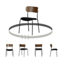 Chaise Hype avec pieds en métal - Noire