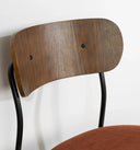 Hype - Chaise à pieds en métal - Orange brûlé