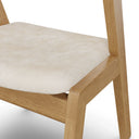 Chaise de salle à manger Mena - Chêne et ivoire Bristol 
