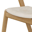 Chaise de salle à manger Mena - Chêne et ivoire Bristol 