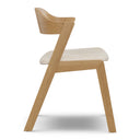 Chaise de salle à manger Mena - Chêne et ivoire Bristol 