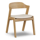 Chaise de salle à manger Mena - Chêne et ivoire Bristol 