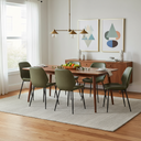 MONROE – Green Leather Dining Chair