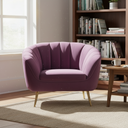 AUDREY – Purple Velvet Chair
