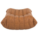 TOGO Brown Leather Ottoman Module – Stylish and Functional Seating Accent
