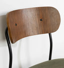Chaise Hype avec pieds en métal - Vert olive