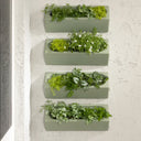 Dalya - Jardinière murale d'extérieur (lot de 4) - Vert sauge