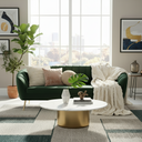 AUDREY – Green Velvet Sofa