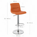Cozy – Tabouret ajustable – Orange
