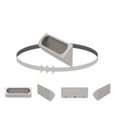 Dalya - Jardinière murale d'extérieur (lot de 4) - Gris