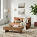 TOGO – Brown Vegan Leather Two Seater Module