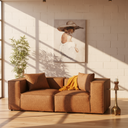 MASON – Brown Vegan Leather Modular Set (2 piece)