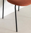 Hype - Chaise à pieds en métal - Orange brûlé