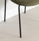 Chaise Hype avec pieds en métal - Vert olive