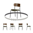 Chaise Hype avec pieds en métal - Vert olive