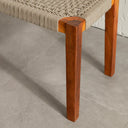 Banc Agave en bois et corde - Beige et naturel