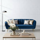 AUDREY – Blue Fabric Sofa
