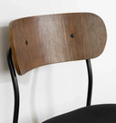 Chaise Hype avec pieds en métal - Noire